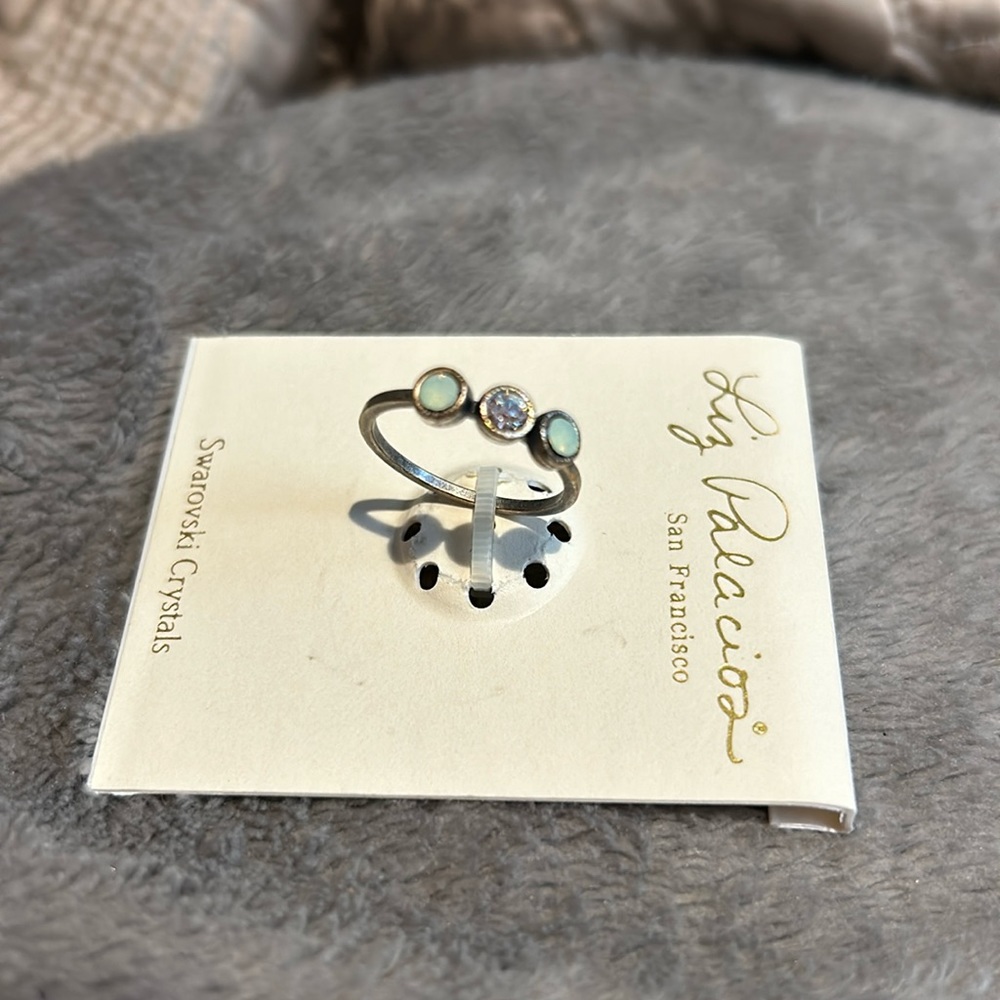 Liz Palacios Three Stone Ring-6, 7, or 8-Boutique